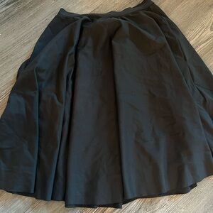 Blackmilk Gray Midi A-Line Pleated Skirt for Work